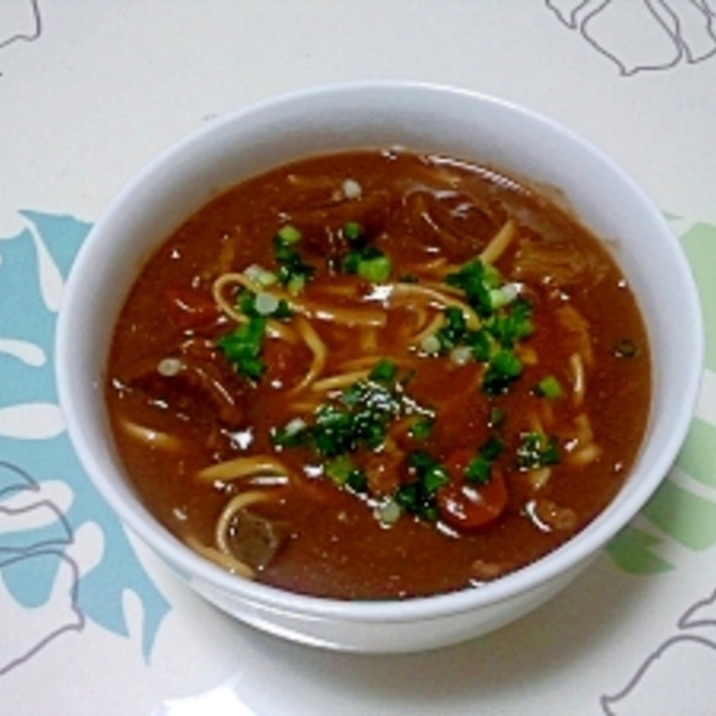 牛すじ煮込みリメイク！カレーうどん＋＋